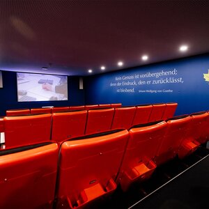 Picture of an empty movie theater